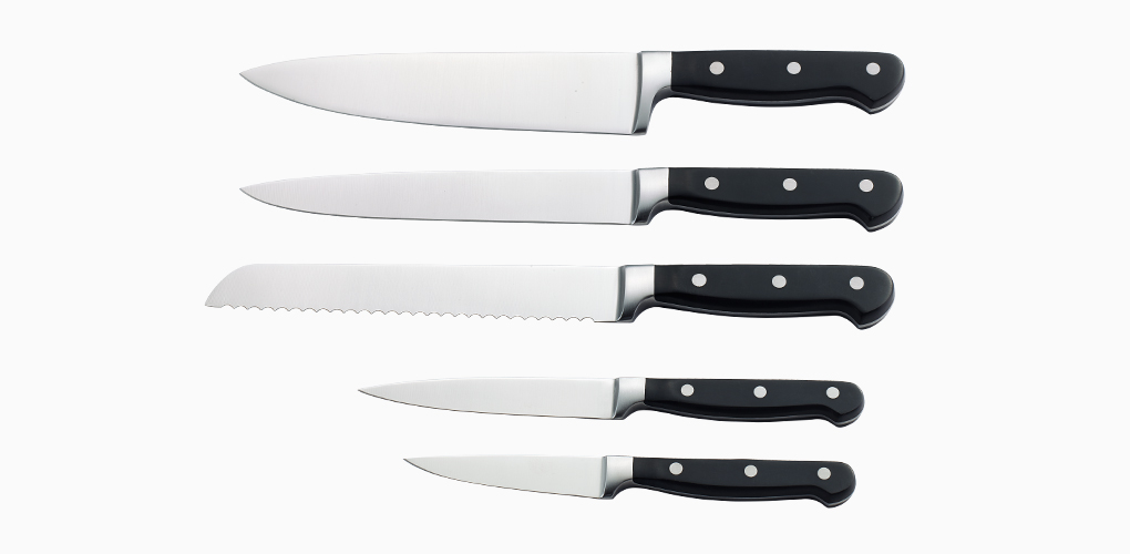 5pcs ABS handle knife set
