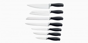 7pcs ABS handle knife set